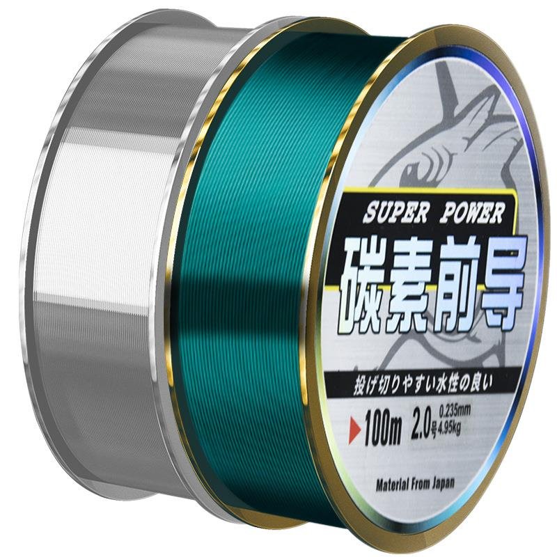 Luya Carbon Line lead line, 100 m, supersoft, soft, anti-roll fishing line main line