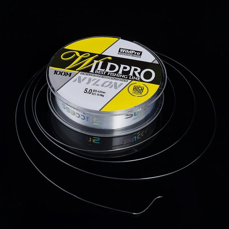 High-strength and transparent nylon line, 100 m pole line