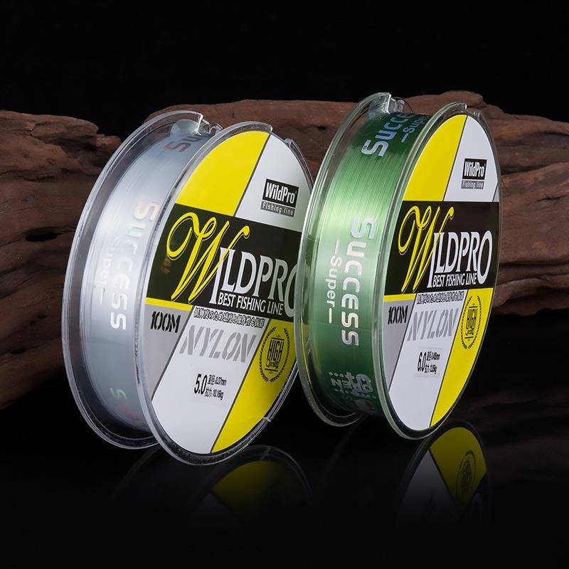 High-strength and transparent nylon line, 100 m pole line