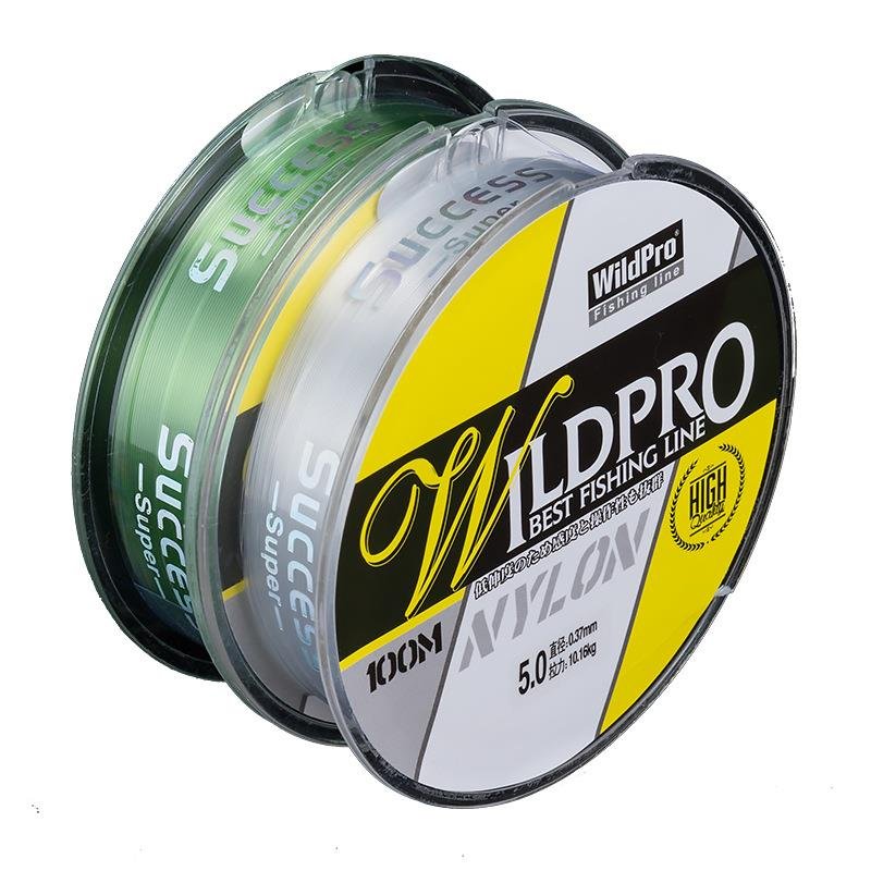 High-strength and transparent nylon line, 100 m pole line