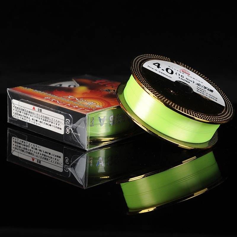 150 metres of sea-fishing line, with a 13-hole open-air main line with all-floating platinum line