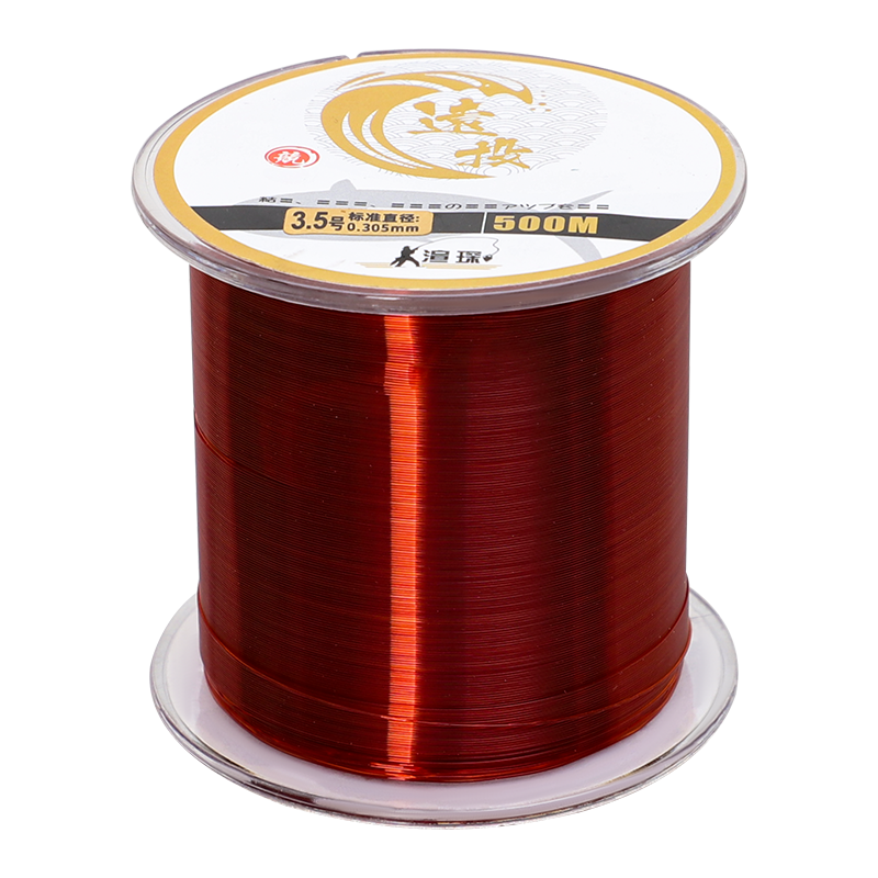 Importing 500-metre line main line, the main pole line, and not responding to the nylon line