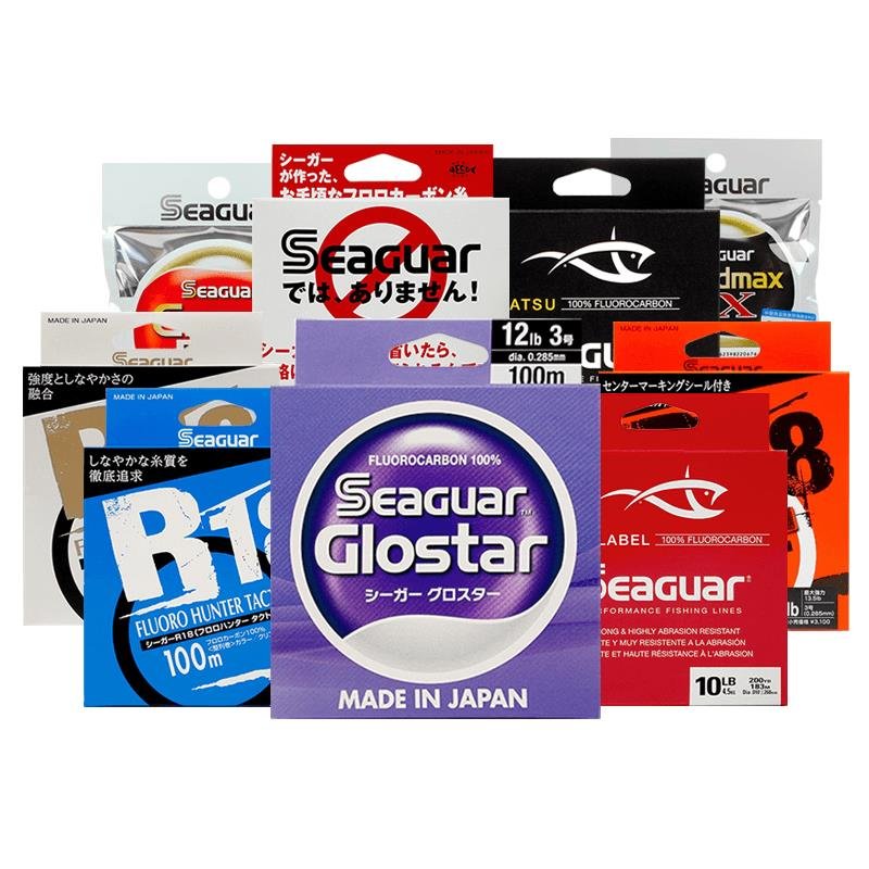 THE SEAGUAR SEGARS OF CARBON LINES IS A SILVER-MARKED RED-MARKED CARBON-LINED FISH LINE SUB-GUIDED TO GRIND