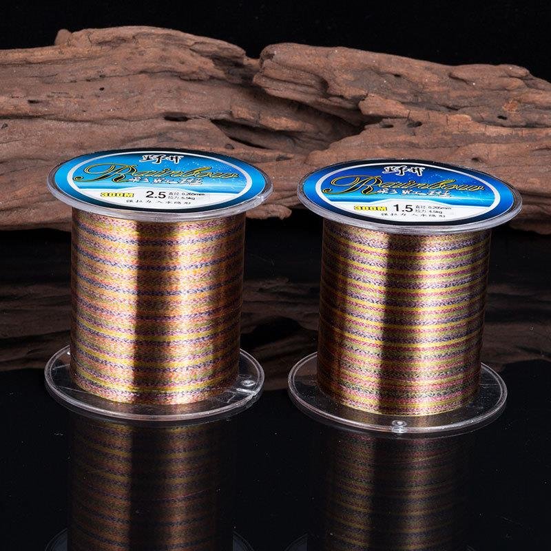 Noi's colored nylon line, specky line main line, high-strength pull invisibility, soft colored fish line, 100 meters