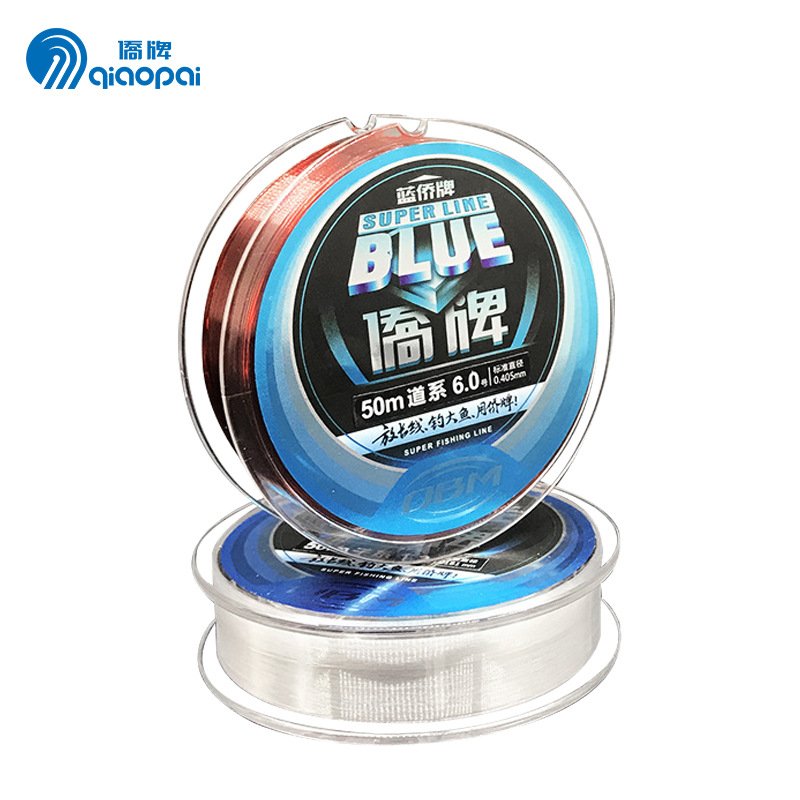 A strong, soft and large blue man, a 100-metre nylon line main track, and a fisher and a fisher