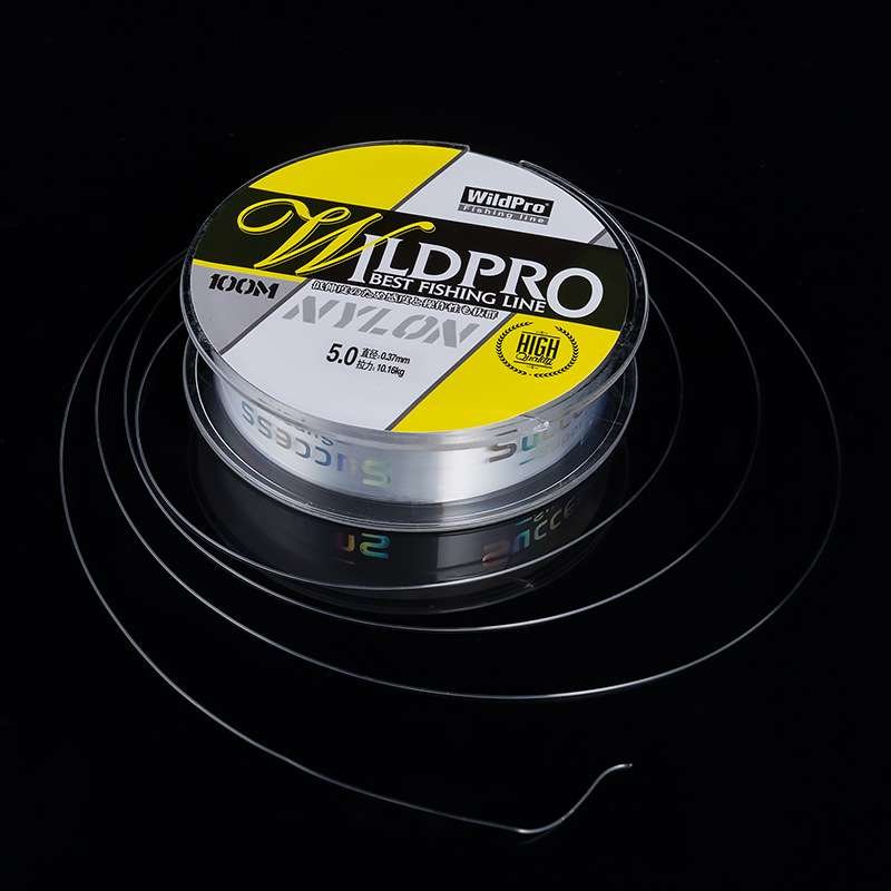 High-strength and transparent nylon line, 100 m pole line