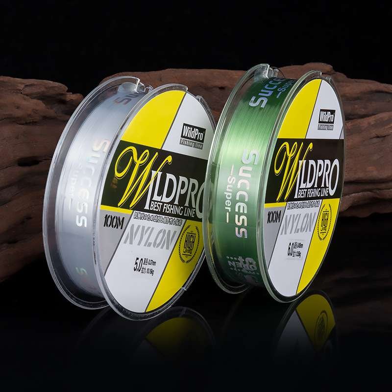 High-strength and transparent nylon line, 100 m pole line