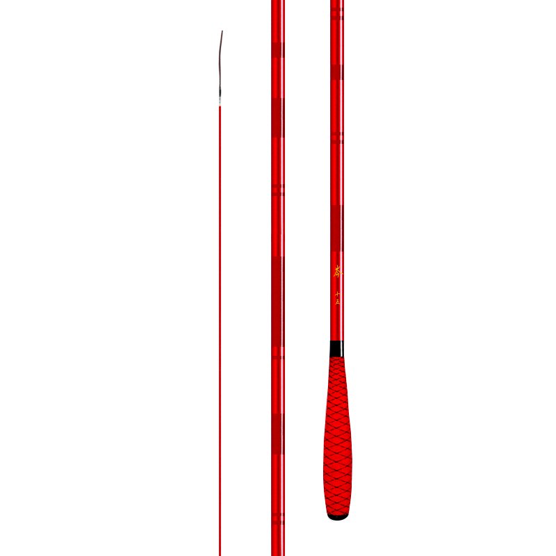 A new, complex fishing pole, a very light, very hard, 28-twirth-and-37-tweet pole