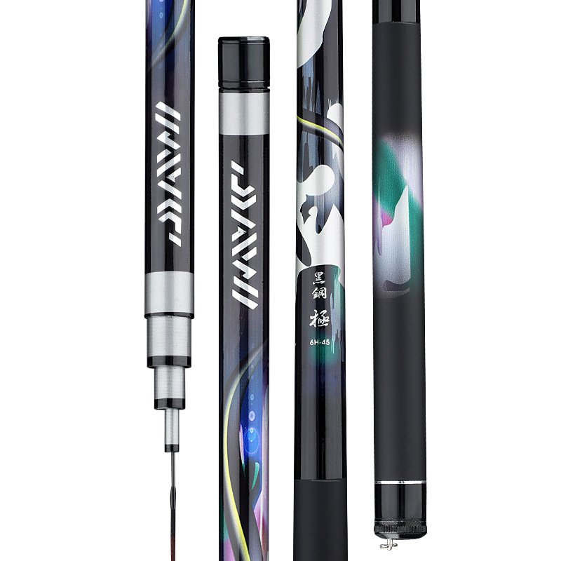 black steel 6h19, 8h super-light super-hard-carbon fishing poles, black pits, large-scale-fishing giants
