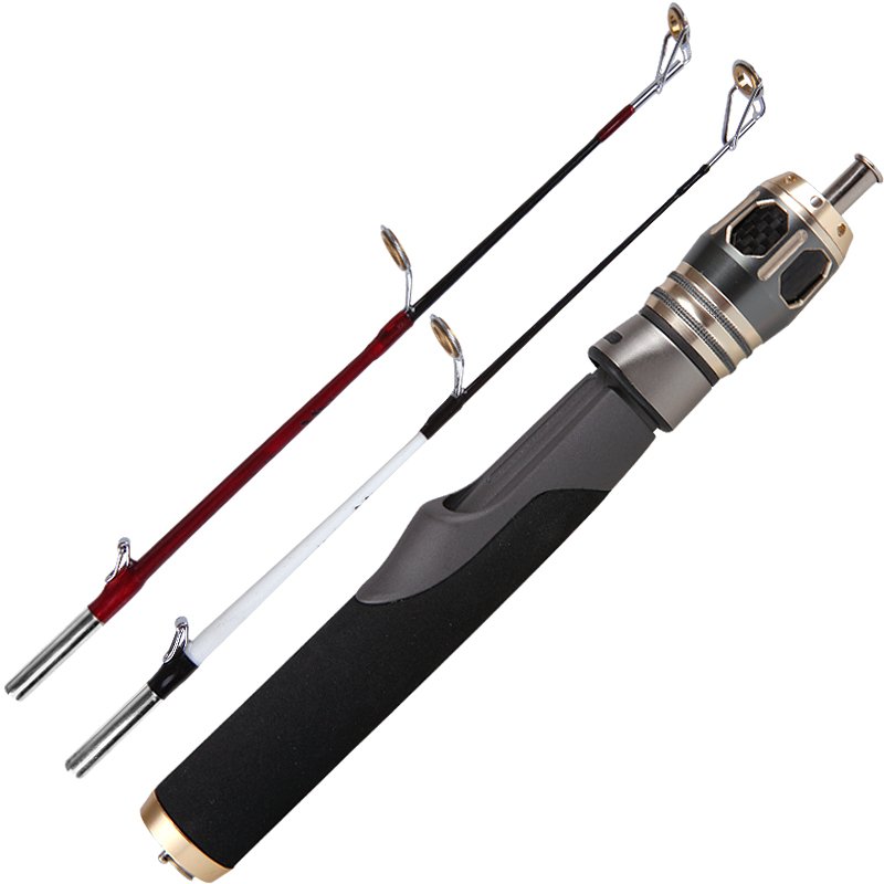 The ice-fishing poles with a super short-term, super-directed, straight-knocked rafts