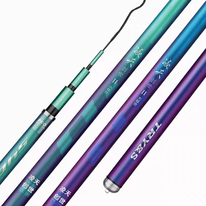A corset of carbon for a fishing pole and a fishing pole and a fishing pole