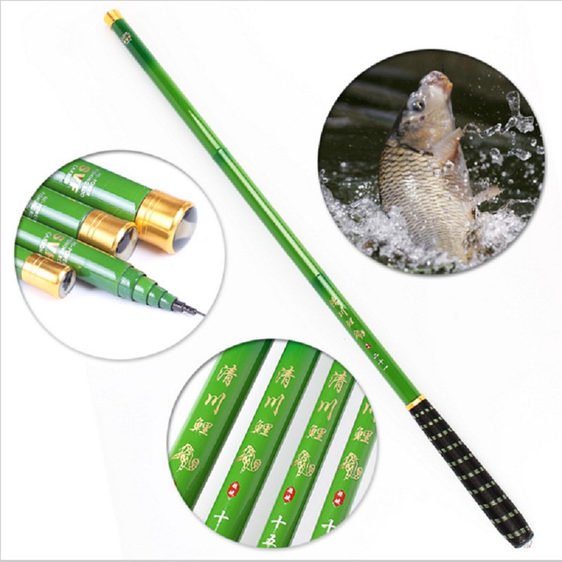 Han Ding has a high carbon stream pole, a carbon pole, a super-light, super-rigged fishing pole gear, 5.4, 7.2 meters