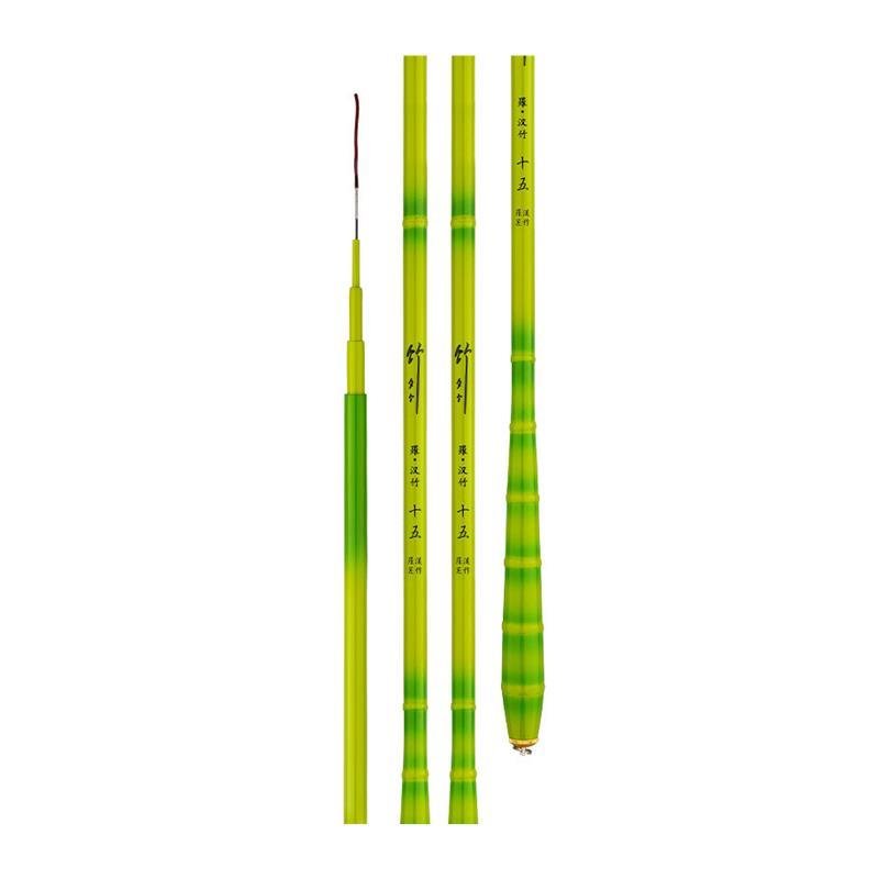 pS poles with super-lightly fine carbon-fishing poles and little green bamboo-fishing poles