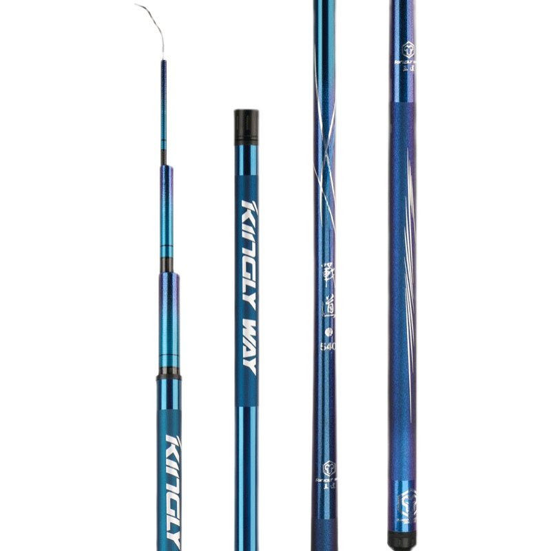 Battleway fishing poles, super-light, super-hard carbon-coated lake bank, 28-twirling poles, black pits, and integrated poles