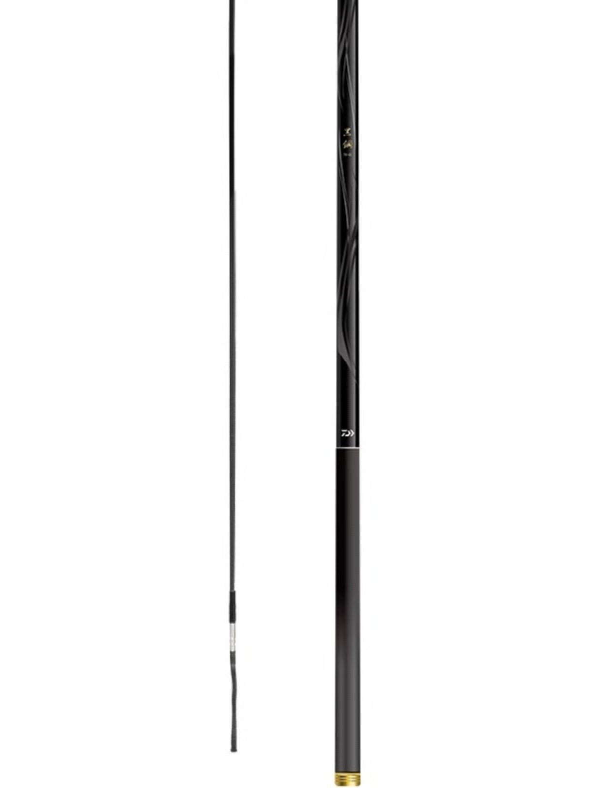 DAIWA'S BILLION-WATT-BLACK STEEL Q'S POLE-FISHING PITS PIERCED THE DAVAL POLE CARBON POLE
