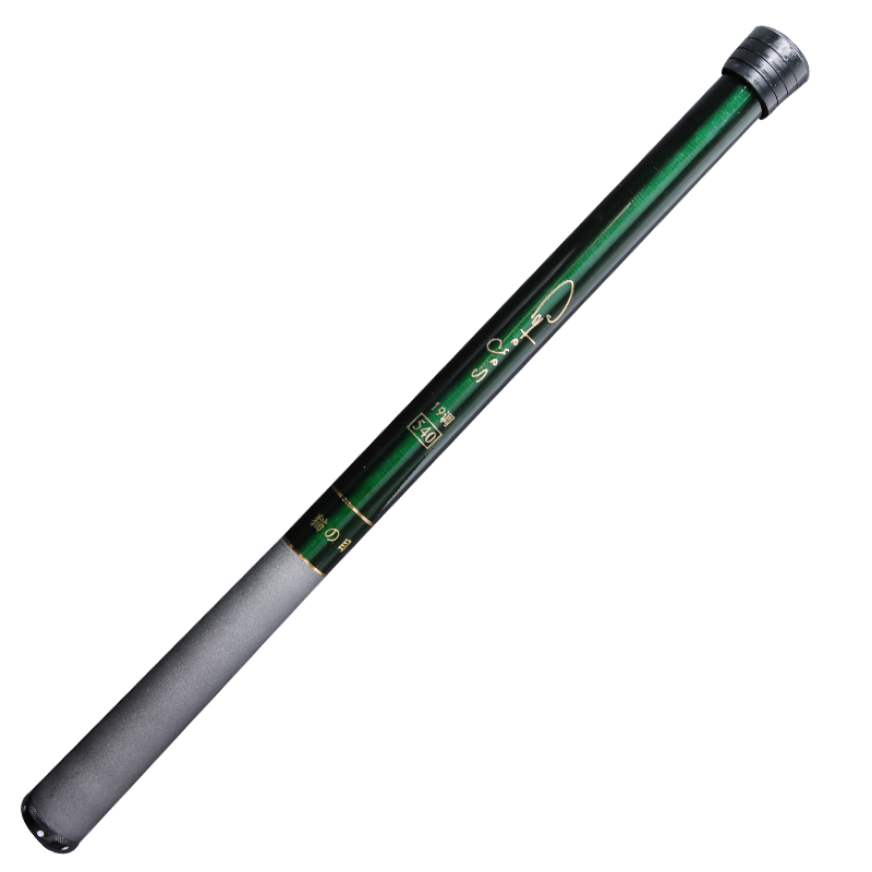 SHORT-TERM FISHING POLE CAT, 40T HIGH CARBON, LIGHTWEIGHT, 19-TRINKLED FISH POLES WITH A BIG HAND ROD STREAMER