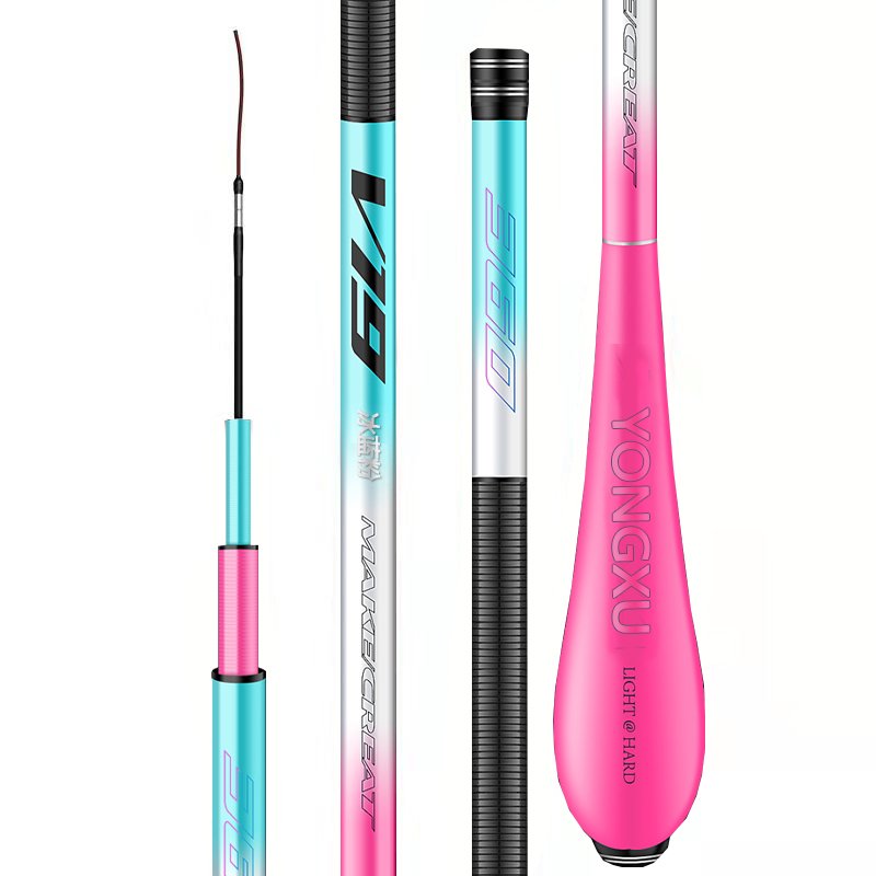Ice-blank platinum poles are very small, very small, very fine carp poles