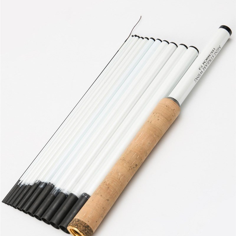 A SMALL POLE WITH A SHORT MINI FISH POLE WITH A HARD, LIGHT-FISHING POLE, A "C" POLE