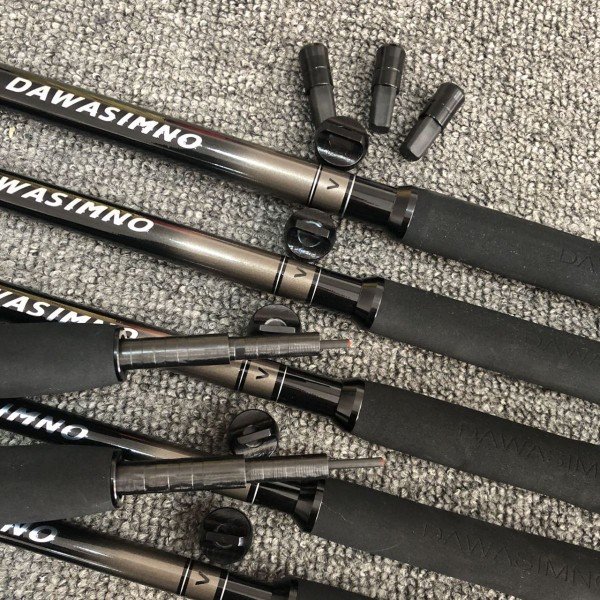 REAL DAWASIMNO SUPER-LIGHT 19-TWISHER RODS, LONG-TEMPERATED CARBON RODS