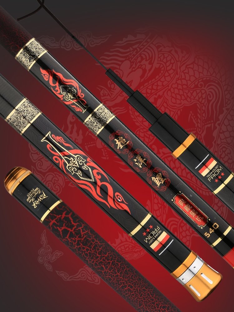 High carbon 28, light and heavy, wild and leisure poles, five knots of fishing poles