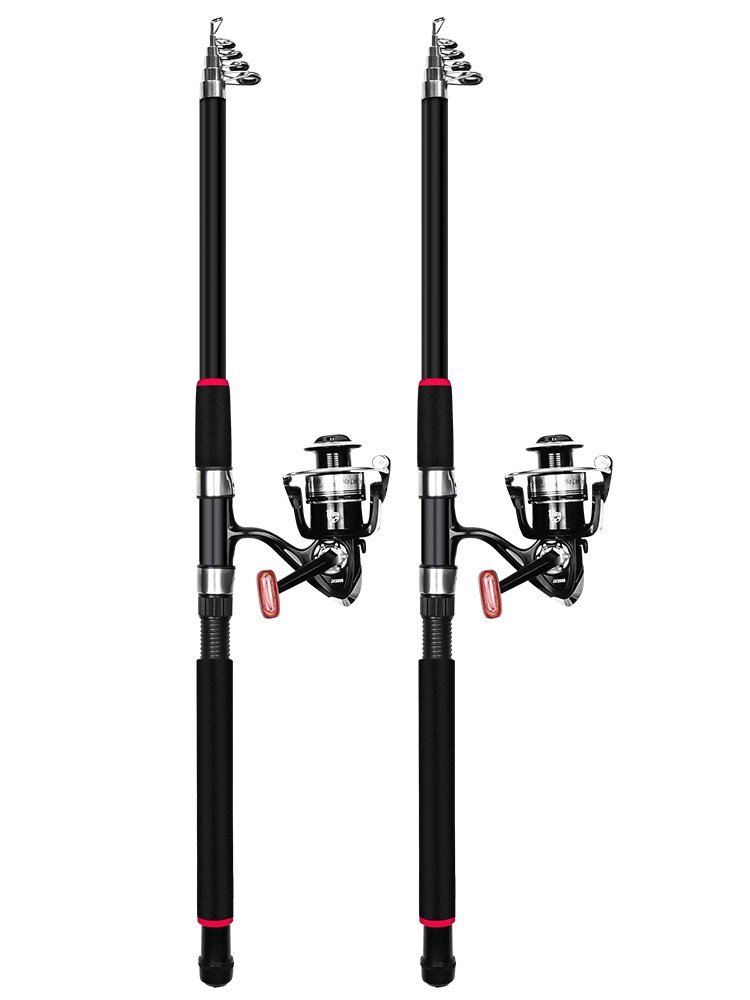 Sea poles pack a combination of fish poles and drop the poles away with a full set of fishing rods