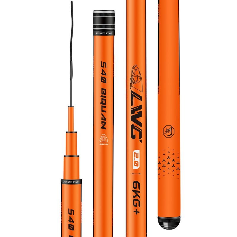 hump-stick steel 2nd-generation fishing pole 6h19, super-light, super-rigid, high-carbon, high-carbon, large-sized rod
