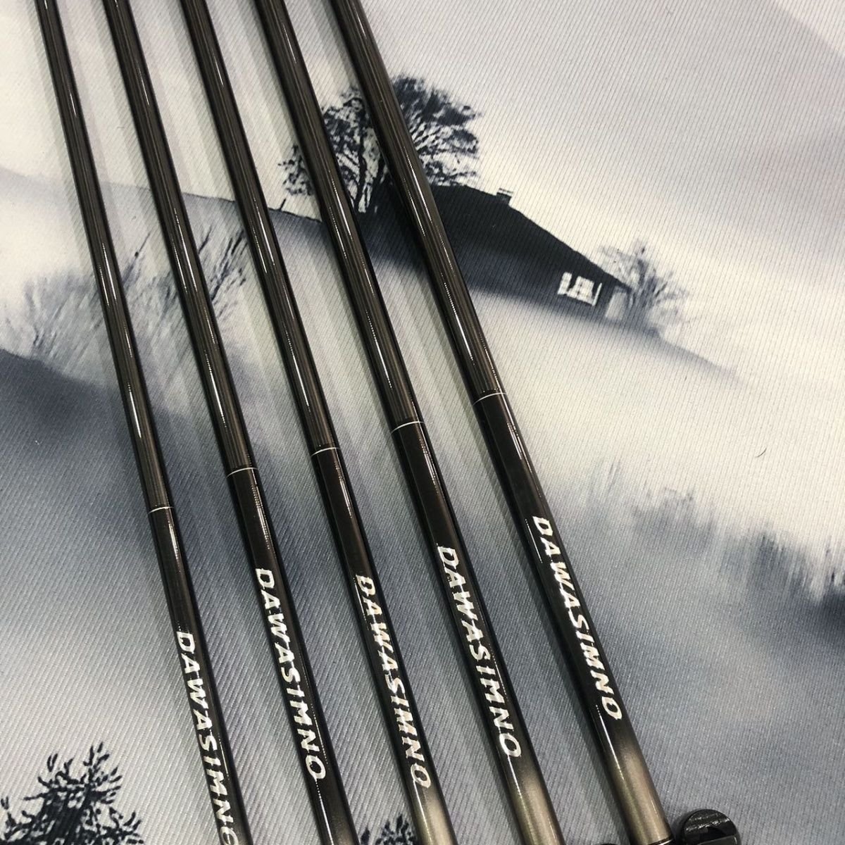 TEN BRANDED GLV6H19 SUPER-RIGID RODS, CARP POLES