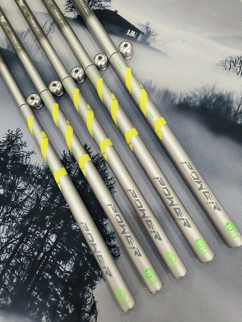 it's the 19th to 5h6h carp poles, high-carbon, super-light hard-bar poles
