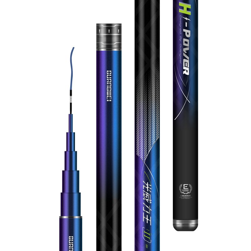 the light power king's second-generation fish pole, 28-to-5-h carbon, super-light, super-hard, super-heavy