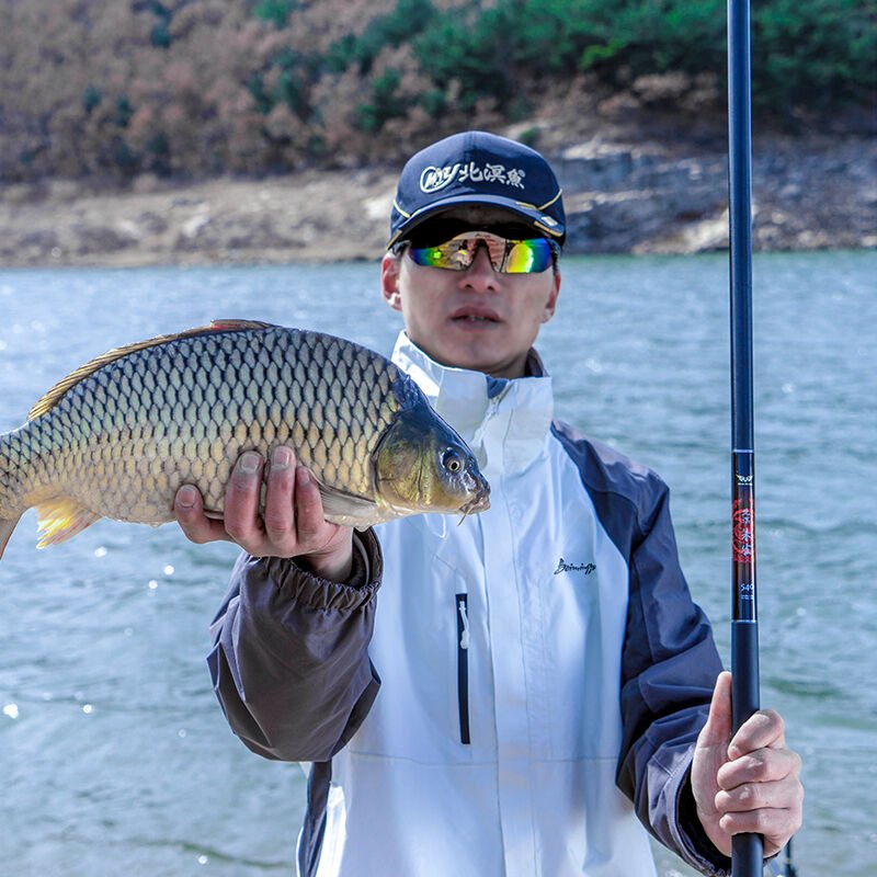 The northern raccoon fish pole is overweight.