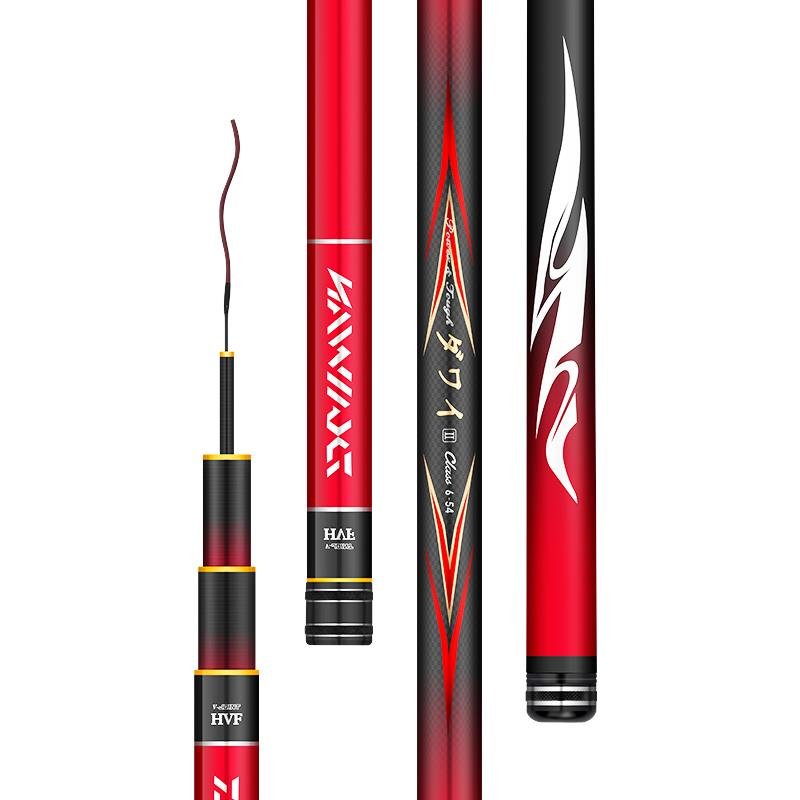 Real fishing poles are overweight, 28-bit carbon black pit poles, and carp poles are imported into gear packages