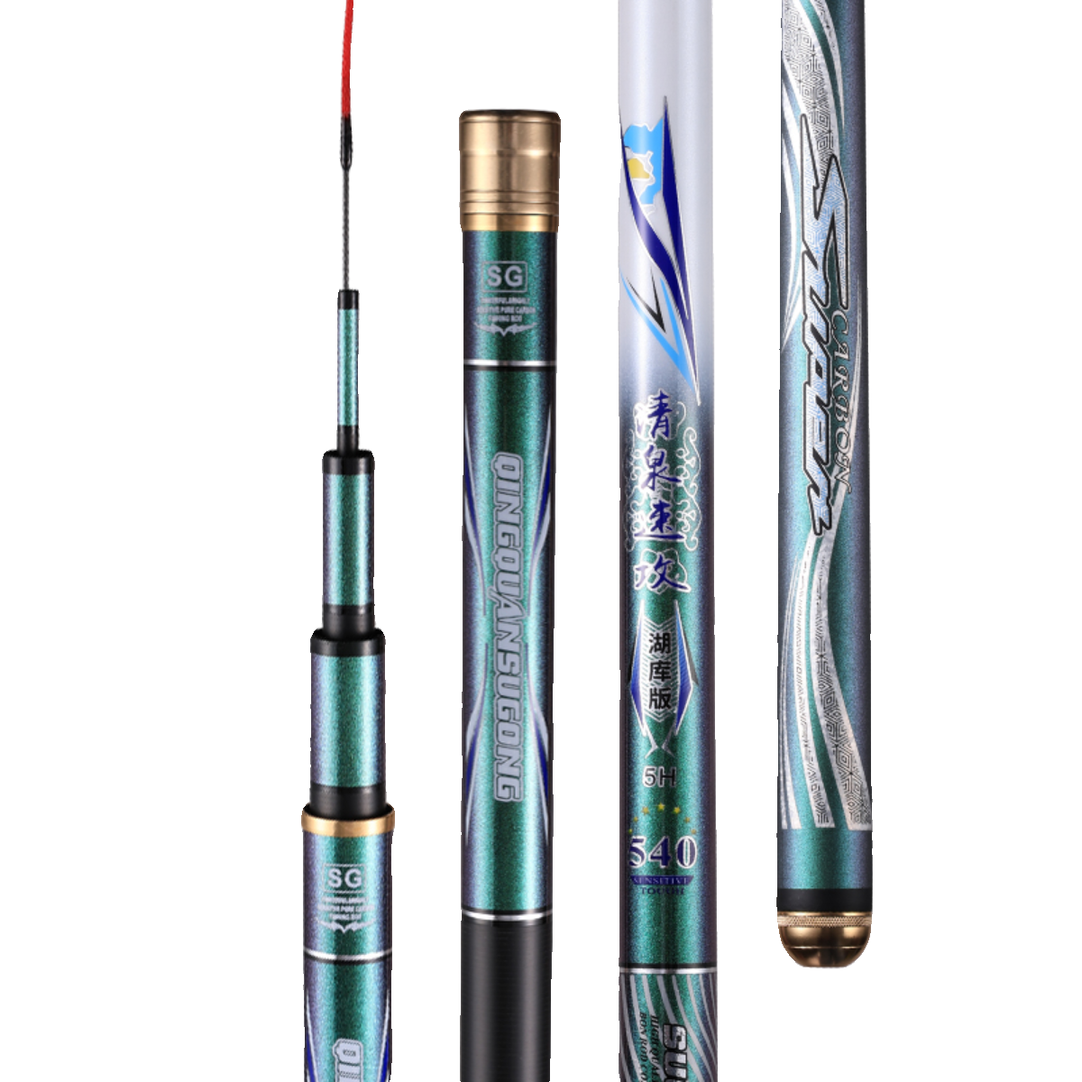 quantified 5h6h fishing poles, high-carbon poles, 10 m in size