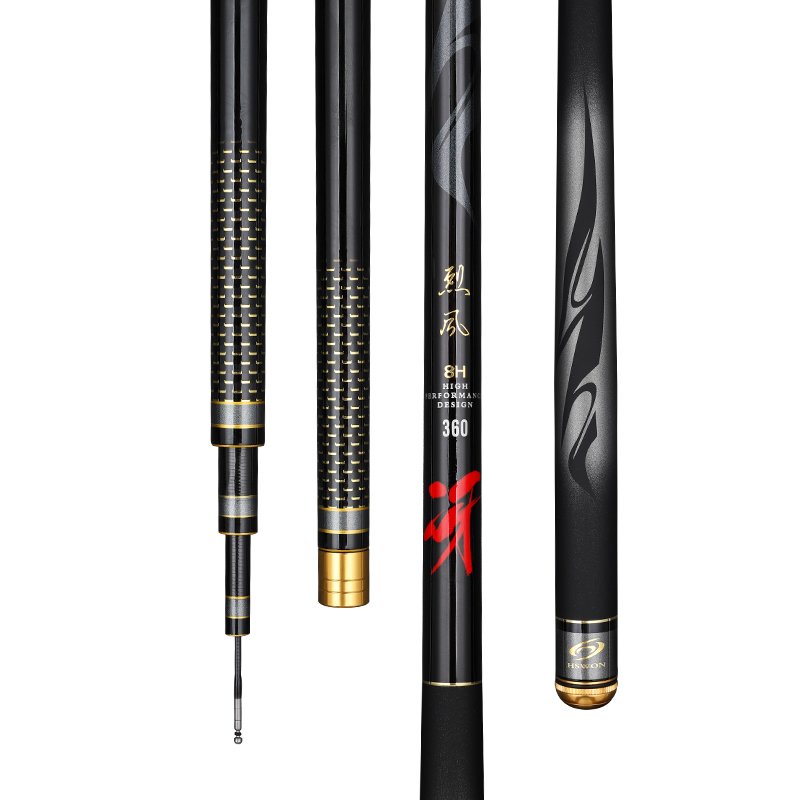 IMPORT OF 19-BIT CARBON FISHING POLES, 5.5H, SUPER-LIGHT, SUPER-HARD, 7H RODS, 8H10H BLACK PITS, PLOWING CARP POLES