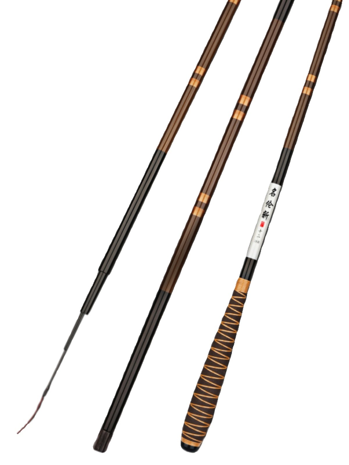 4H28 TO 5H19 TO HIGH CARBON. IN AND OUT OF THE SILK IS VERY LIGHT, VERY HARD, VERY FINE, AND IT'S A FISH POLE