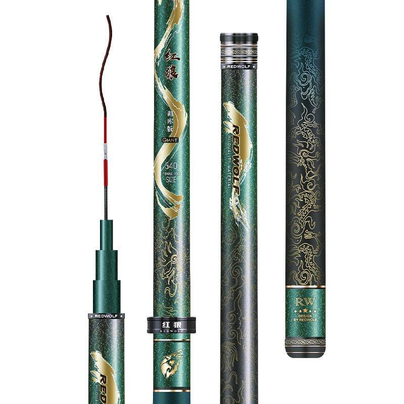 Red Wolves Lake's big pole rods, super-hard rods, super-light fishing poles