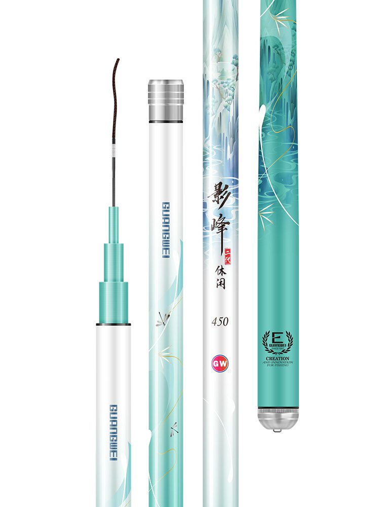 ZERO LUMINOSO RECREATIONAL 2ND GENERATION FISHING POLE, 28-TO-4H CARBON, SUPER-LIGHT, SUPER-RIGID