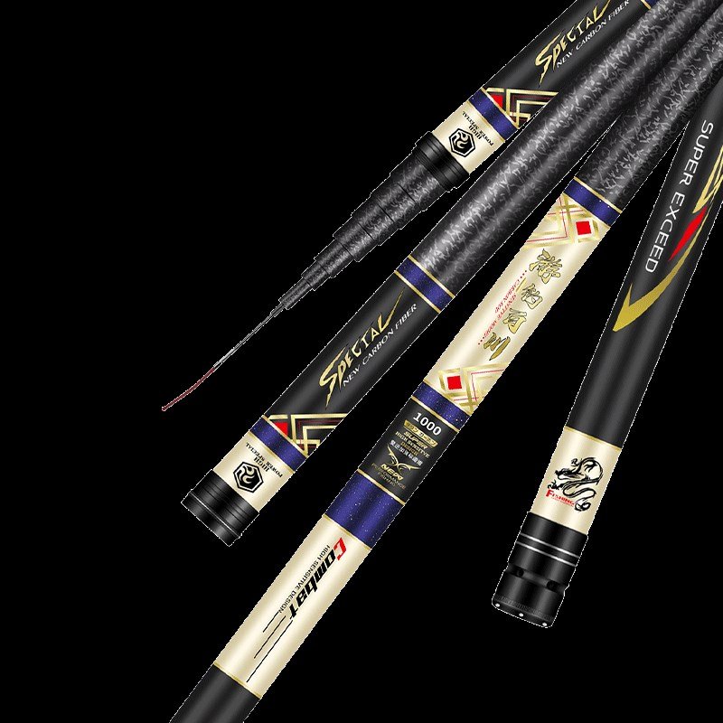Traditional fishing poles overweight 8/9/10/11/12/14/15/13 long rods against cannons