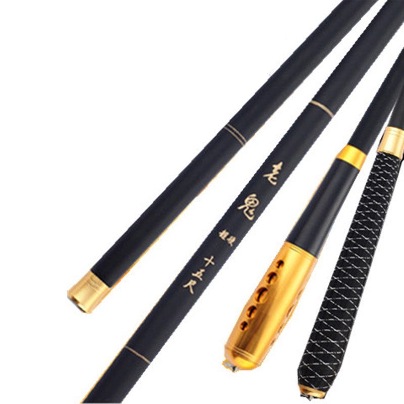 Dazzling old fish rods, long poles and poles