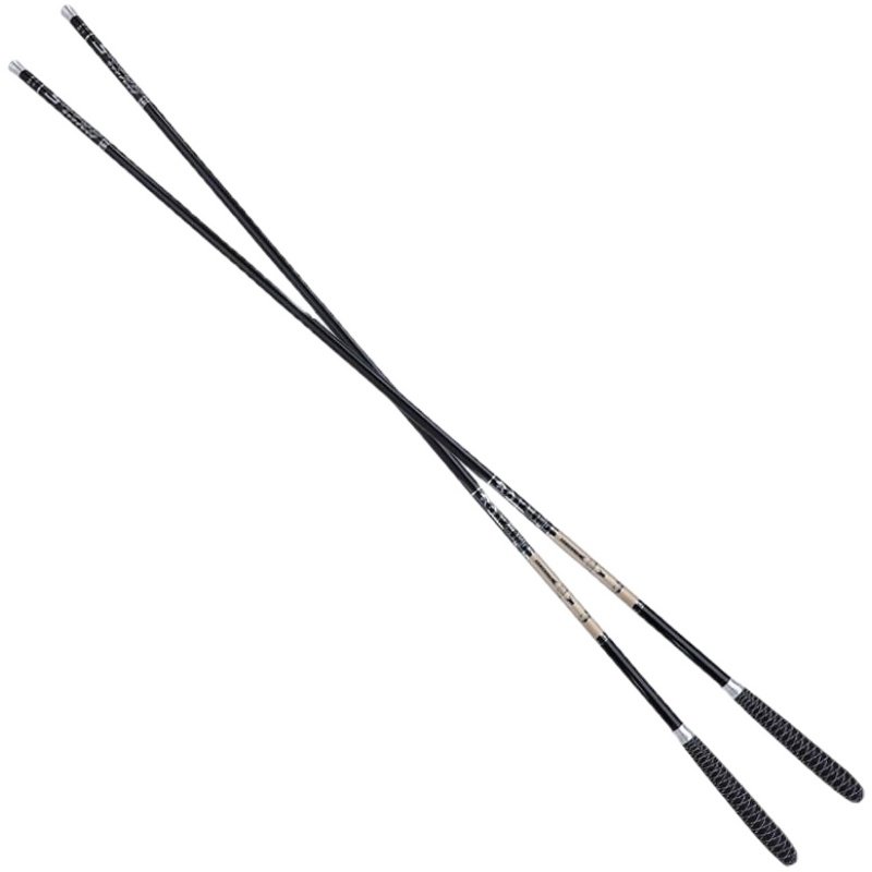 Carbon-gamma carp poles are too light and too hard