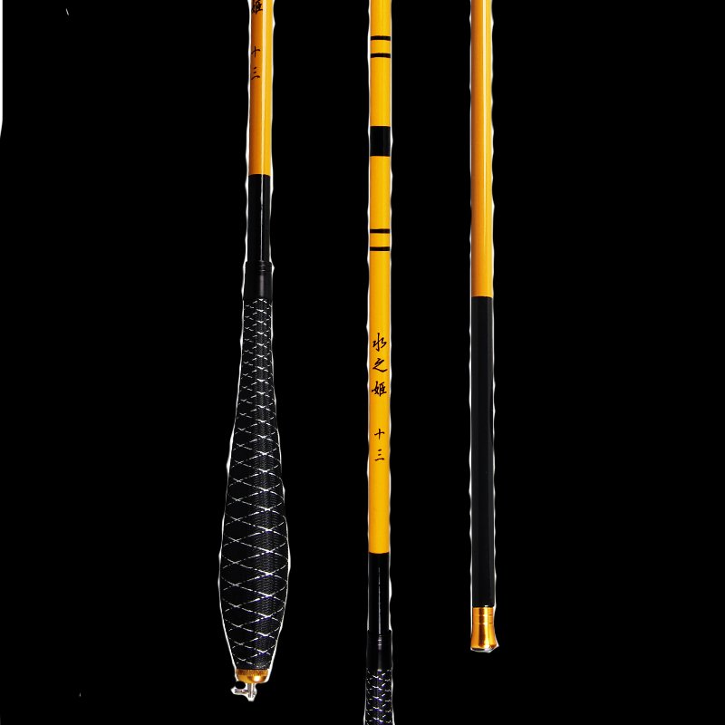 A special-priced carbon-coated pole, a very light, and a very thin, 37-foot, 4.5-metre rod, and a full tank