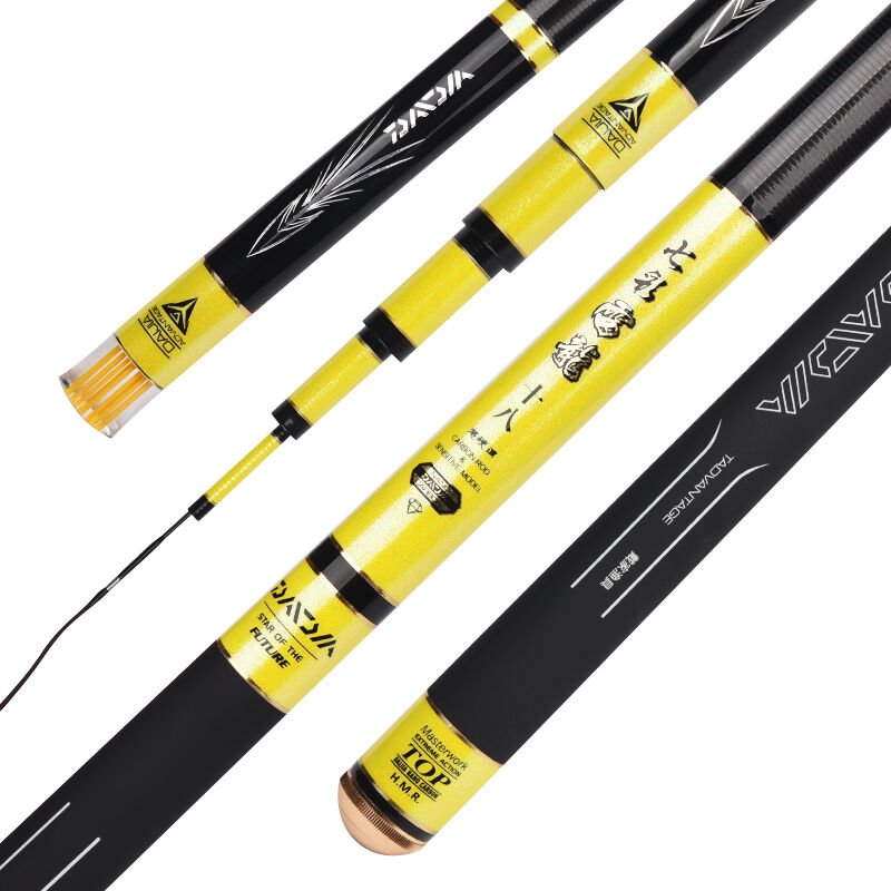 Daijia wears a 7.2-metre rod fishing pole with carp rods with carbon 28