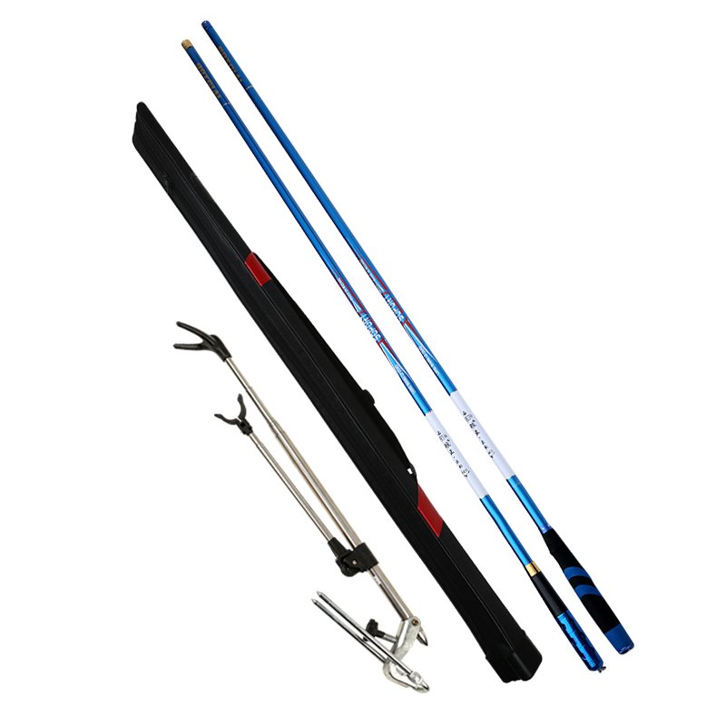 Wolf King fishing poles, super-light, super-rigid poles, carbonated rods, and a whole set of reals