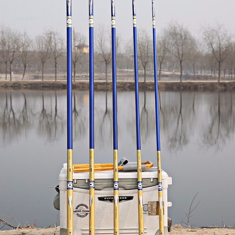 HAN DING GAMMA CARP POLE 19 TO BIG POLES, HIGH-CARBON, SUPER-HARD FISH ROD 6H8H BLACK