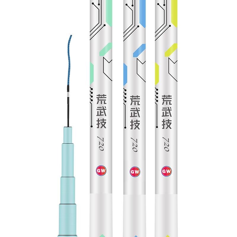 Lightweight, large-scale, combined-mixed-carb pole, 28/19
