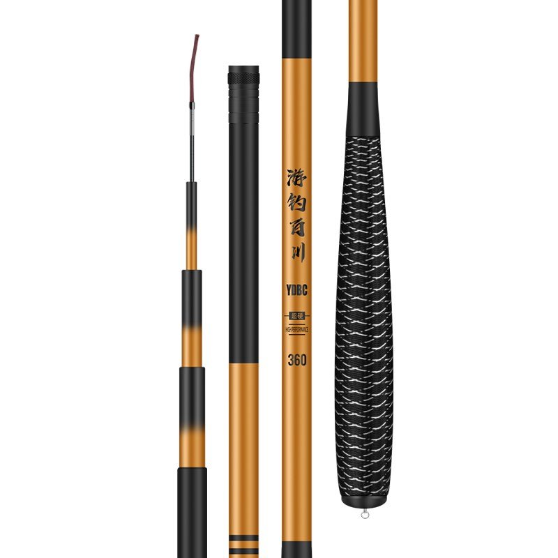 The factory's got a heavy, light, tiny, hard-crawl-fishing pole, 19 inches and small