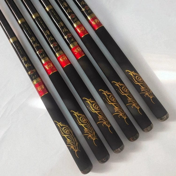 Taiwan's new U.S.U.A. Rinfeng super-rigid black pits enjoy a 19-to-1 and double-trip capping of high-carbon fishing poles