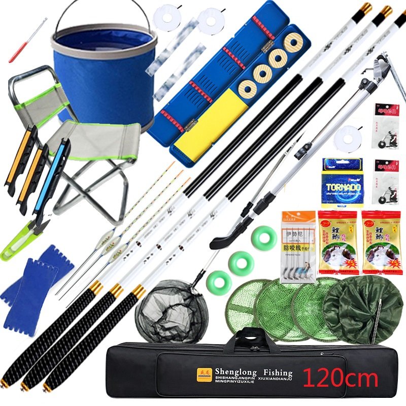 Dawaju Valley fishing poles, full of new hands, all fishing gears, and long, soft and hard-wired fish poles