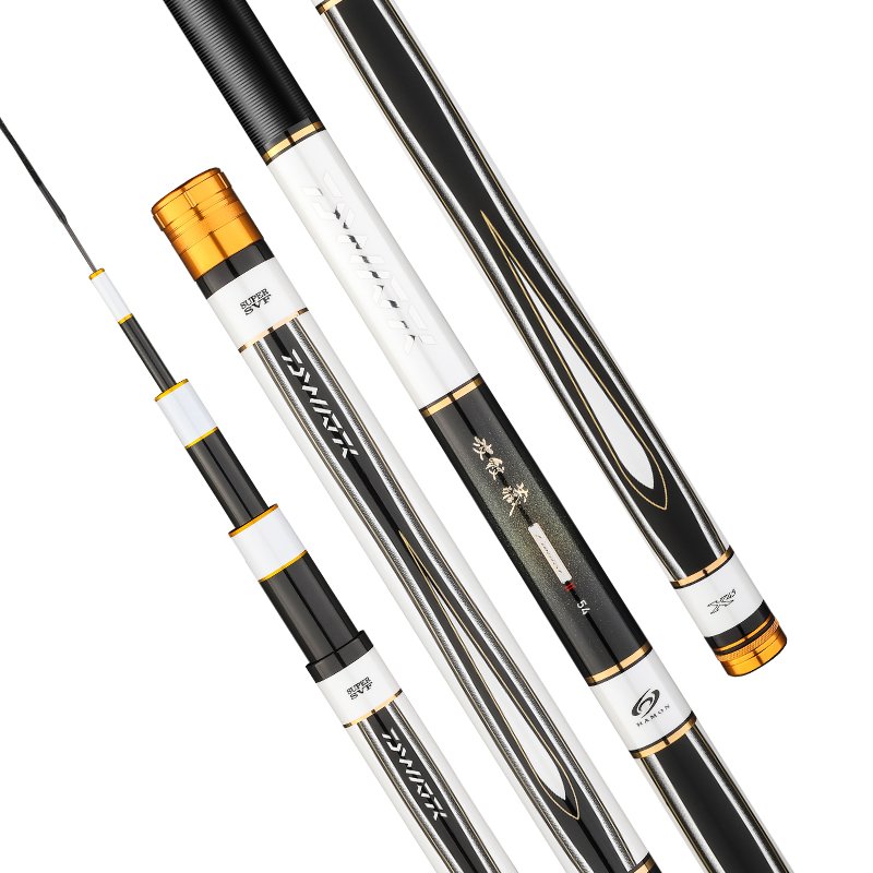 Japan's original 28-bit carbon-fishing poles with long-lifted rods and box packs