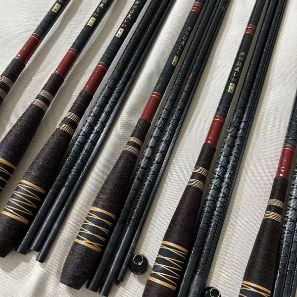 Special-priced mackerel poles 28% high, carbon-cross-carbon belt-receiving wild-fish carp poles
