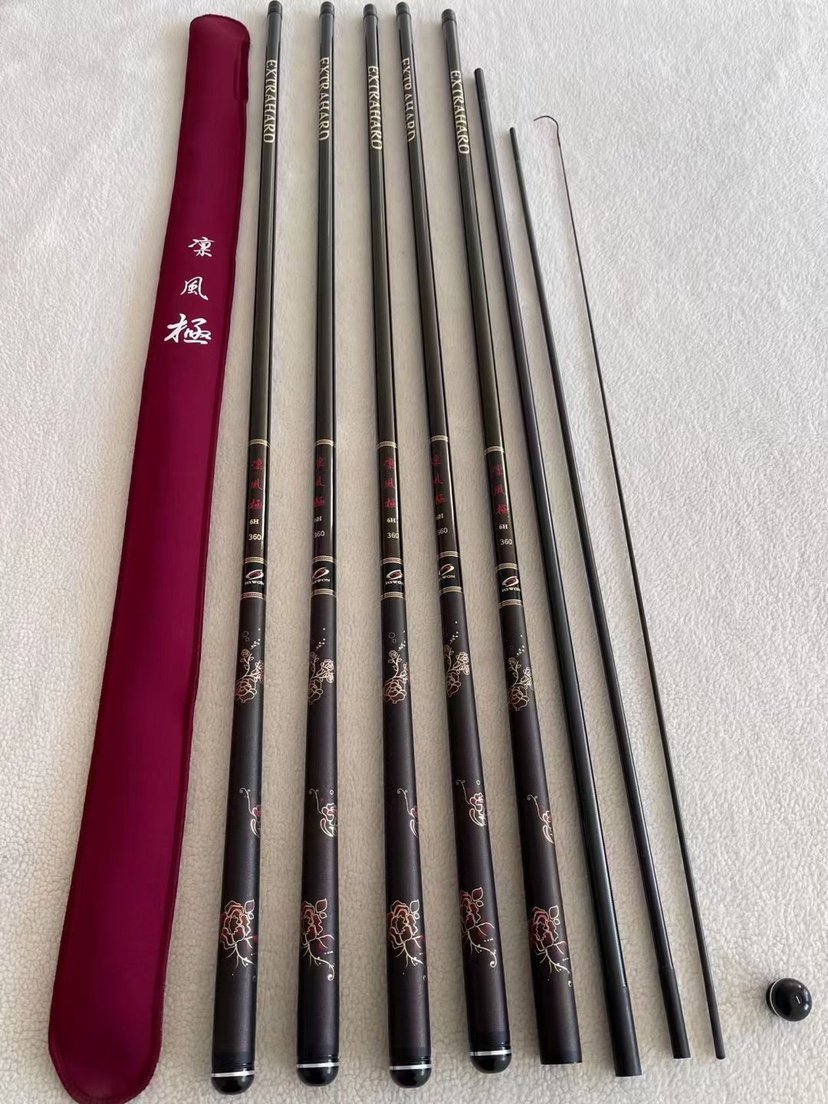 five-and-a-half-h19 poles can be used in black pits or reservoirs, within 25 pounds of walking fish